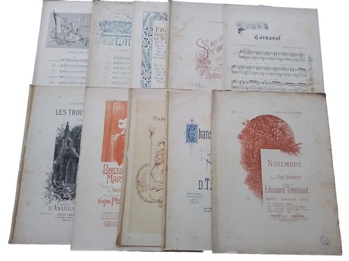 Lot partitions anciennes - lot, 10