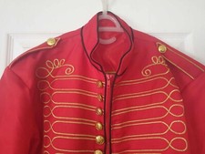 veste cirque - costume spectacle - rouge taille L - comme neuf