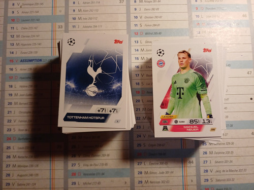 Cartes topps match - topps,