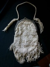 sac à main ancien en macramé
