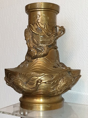 Vase bronze ancien - vase, forme