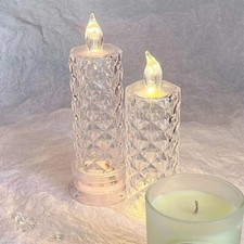 Bougie LED en cristal