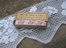 Ancien ruban initiales tissé