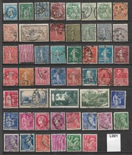 Lot 50 timbre Napoleon Sage Blanc Mouchon Semeuse Merson  Paix F1 1900 1939 L001