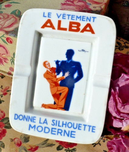 Ancien cendrier publicitaire - ancien,