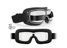 Lunettes Moto Vintage Aviateur pour Verres Correcteurs Bertoni 188 SOS