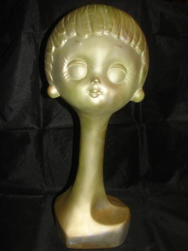 Twiggy plaster hat - plaster, head