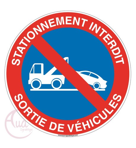 Panneau stationnement interdit