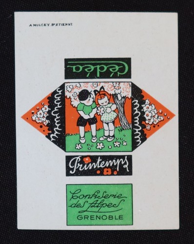 Ancienne etiquette printemps - etiquette,