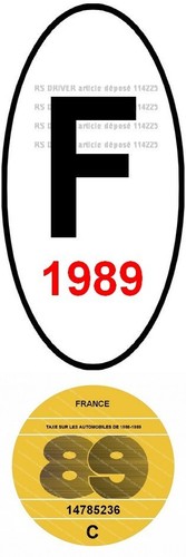 Vignette pare brise 1989 - pare, +