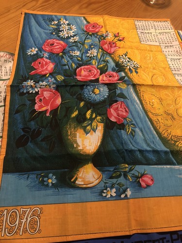 Calendrier tissu 1976 - calendrier,
