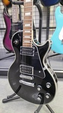 [BURNY] RLC-55JS Guitare électrique noire Les Paul type personnalisé utilisée...