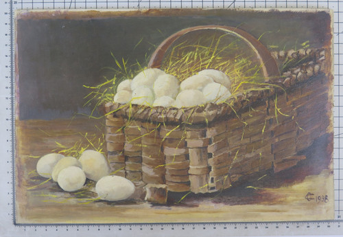 Tableau huile sur toile - sur,