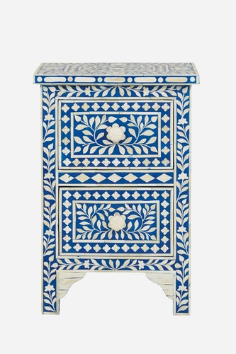 Chevet bleu bone inlay - inlay, 2