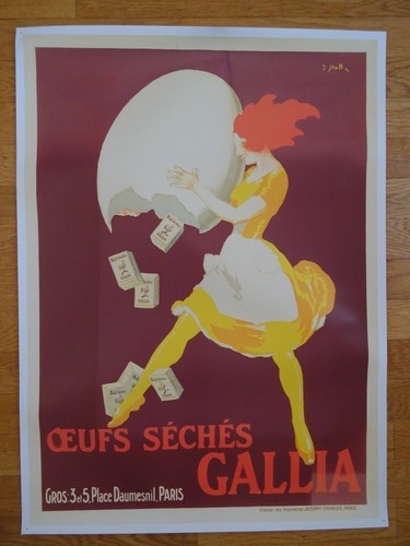 Affiche publicitaire gallia - affiche,