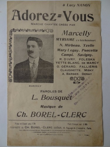 Partition douce chanson - douce, d'