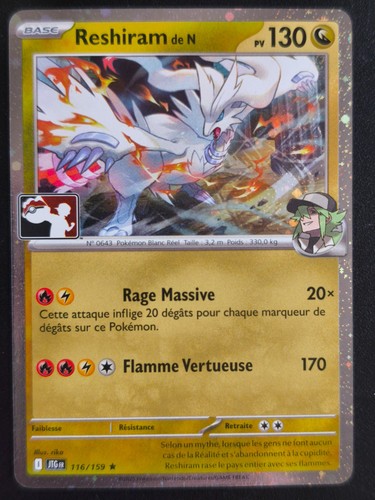 Carte pokémon reshiram n - carte,