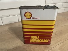Shell Monograde Bidon D’huile En Métal Vide 2L 
