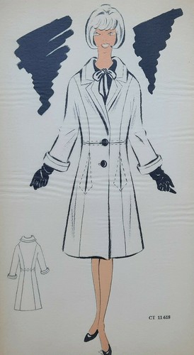 Manteau femme dessin original - dessin,