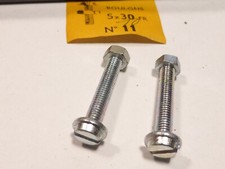 vintage 2 vis carter 5x30 boulons M5 tete fendue écrou fixation porte bagage