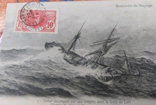 Carte postale 1907 voyage - 1907,