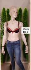 Etam 90 B ? Soutien gorge marron et noir rembourré avec armatures