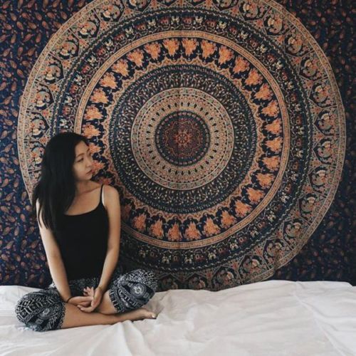 Tapisserie murale inde hippie - murale,