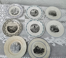 8 assiettes parlantes différentes Digoin , Longwy, Sarreguemines etc