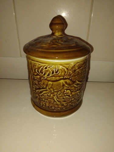 Pot tabac vintage ceramique - a,