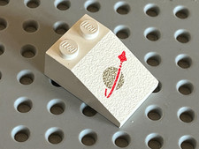 LEGO espace SPACE White slope brick 3298p90 / Set 6810 6780 6972 6971 6890 6929