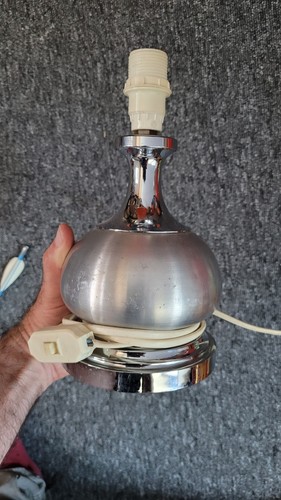 Lampe vintage alu brossé - lampe,