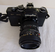 MINOLTA SRT-303b Reflex Objectif MD 50mm f1.7+Doubleur FOCA HR7, Fonctionne
