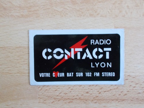 Autocollant radio contact - radio, lyon
