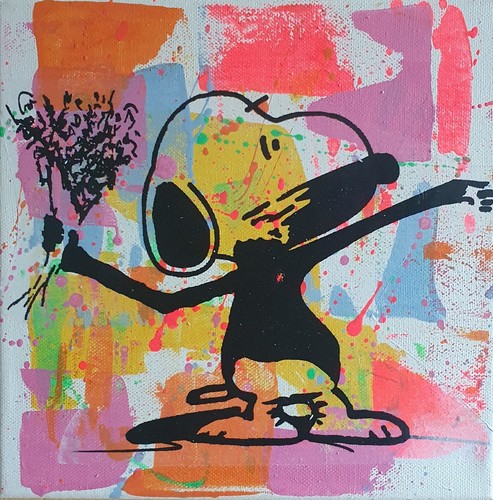 Pyb signed snoopy banksy - pyb,