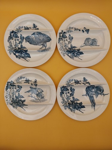 Assiettes asperges longwy - assiettes,