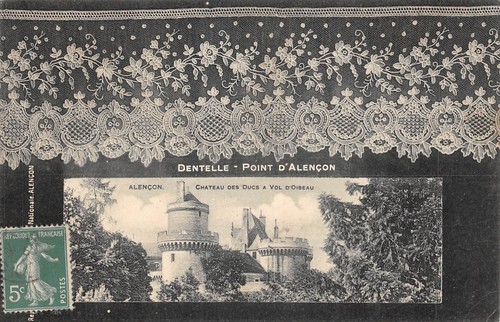 Cpa dentelle point - 61,