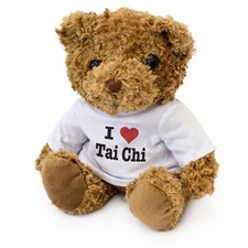 Neuf - I Love Tai Chi - Ours en Peluche - Mignon Doudou Cadeau