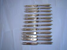 12 couteaux à fromage formant pics en bout de lame   "Calderoni Milan     #1679#