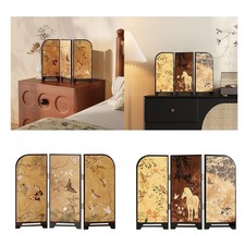Paravent décoratif oriental mini paravent pliable pour salon bureau étagère