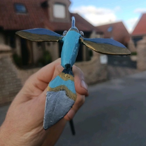 Statuettes colibri métal - statuettes, en