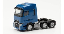 Herpa 315104 - Tracteur de camion Renault T facelift 6×2, bleu - HO (1:87)