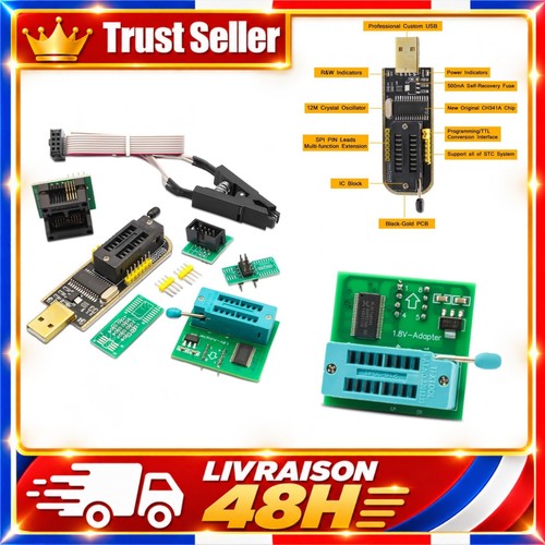 Programmateur usb ch341a bios - programmateur,