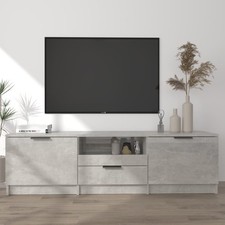 Meuble TV Sonoma Gris 140x35x40 cm Bois d'Ingénierie Armoire Basse vidaXL
