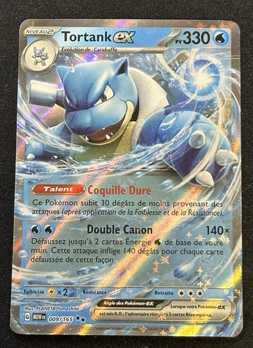 Carte pokémon tortank - carte,