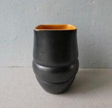 vase en céramique noire, signé CAB, céramique d'art de Bordeaux pour Primavera