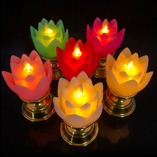 Lampe bougie lotus - lampe, ��