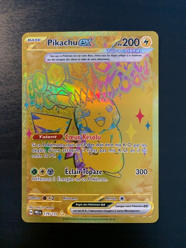 Carte pokémon pikachu - pokémon, ex