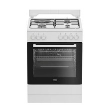 beko cuisinière mixte 2900w blanc FBS63031WCS 