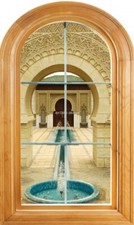 Sticker Fenêtre vouté trompe