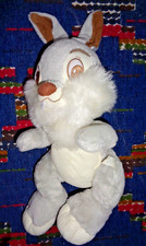 ST7/ DOUDOU PELUCHE DISNEY LAPIN PANPAN GRIS BLANC YEUX MARRON 30CM TTBE